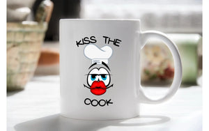 Kiss the cook mug with chocolate bouquet - Image #1