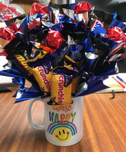 Load image into Gallery viewer, Choose Happy mug with chocolate bouquet - Image #1
