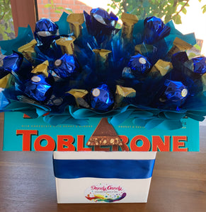 Toblerone and Ferrero chocolate bouquet