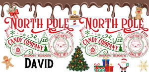 Christmas North Pole mug with xmas treats