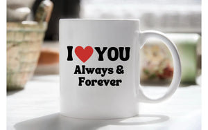 I love you always and forever mug bouquet - Image #1