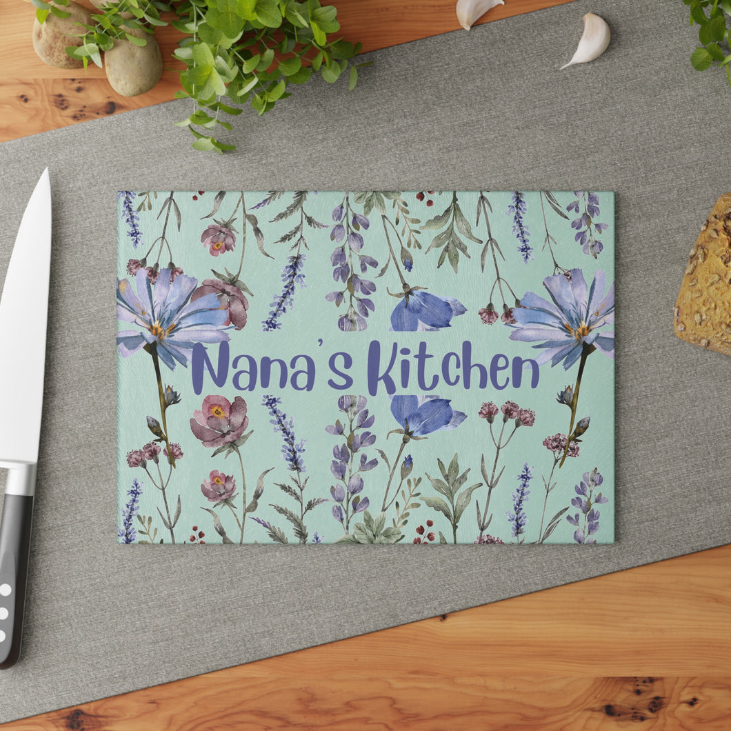 Nana's kitchen glass cutting board