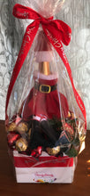 Load image into Gallery viewer, Santas little helper sparkling grape juice bouquet - no hearts but lindts
