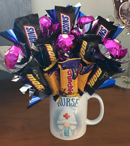 Nurse mug chocolate bouquet