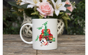 Drunk santa and his truck mug bouquet