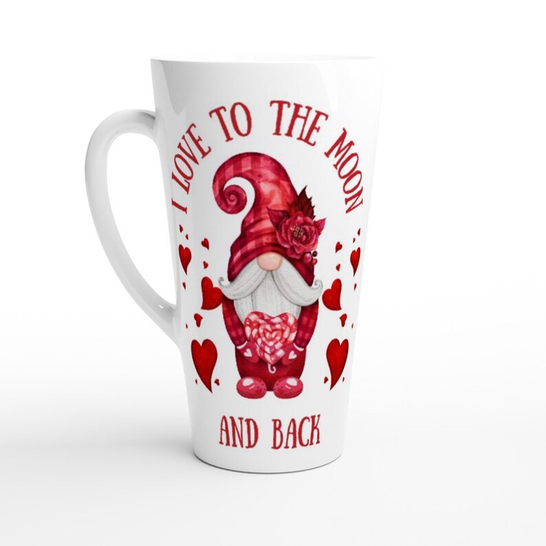 I Love you to the moon and back 17oz latte mug with lollies or mug with choc/lolly bouquet