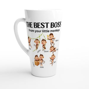 The Best Boss 17oz latte mug with lollies